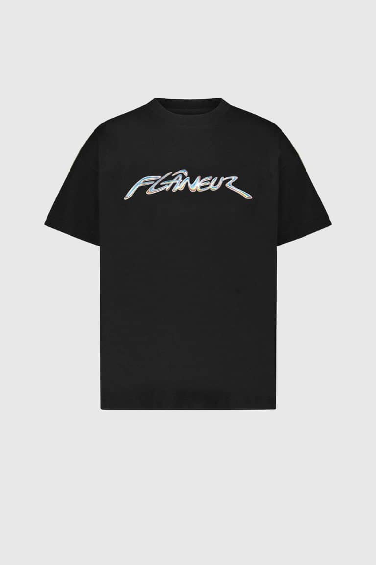 Flaneur chrome t-shirt black 1