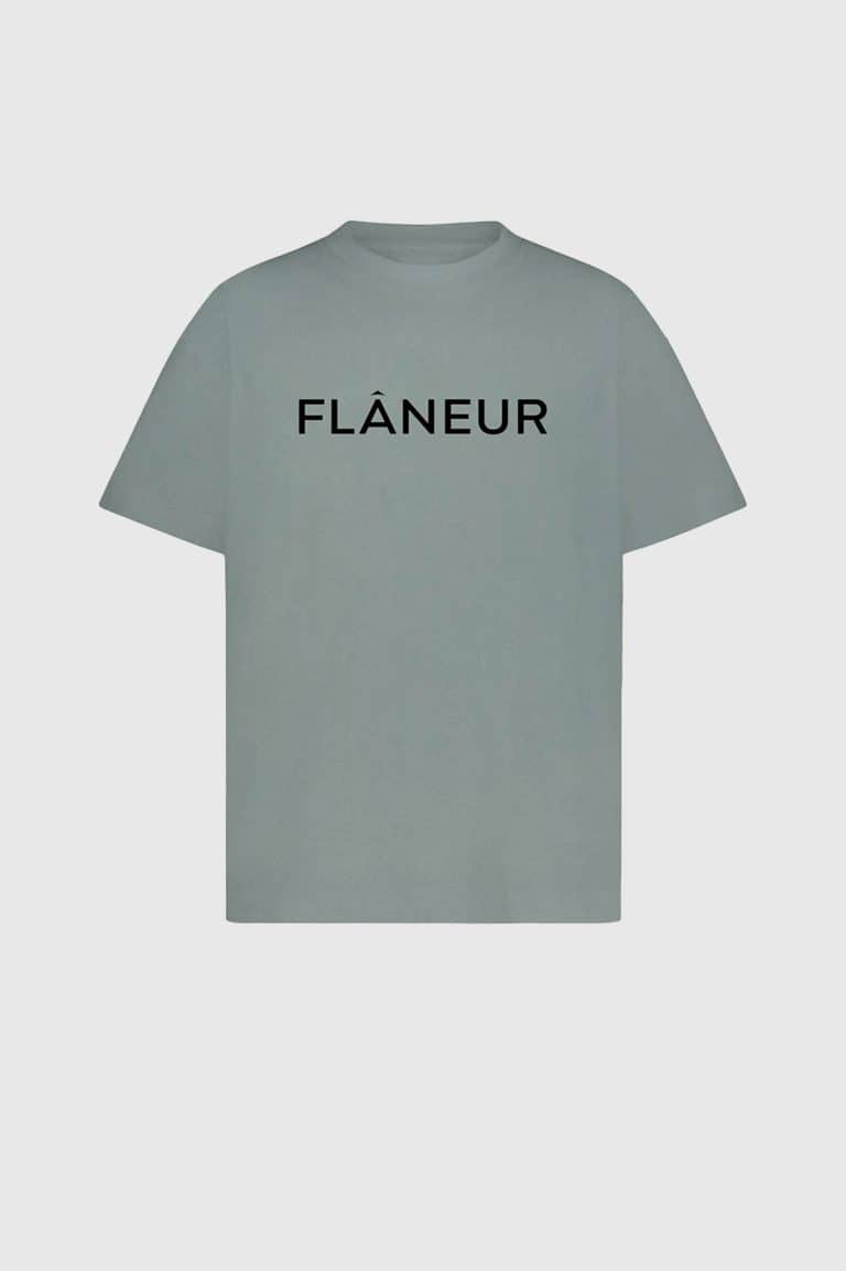 Flaneur printed logo shirt 1