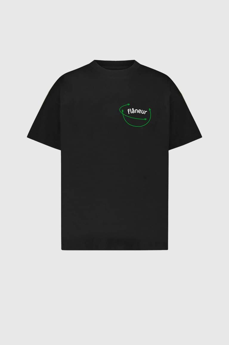 Flaneur vision graphic t-shirt black 1