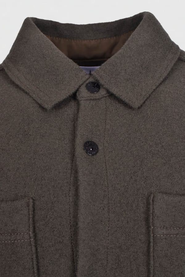 STONE ISLAND Wool Overshirt