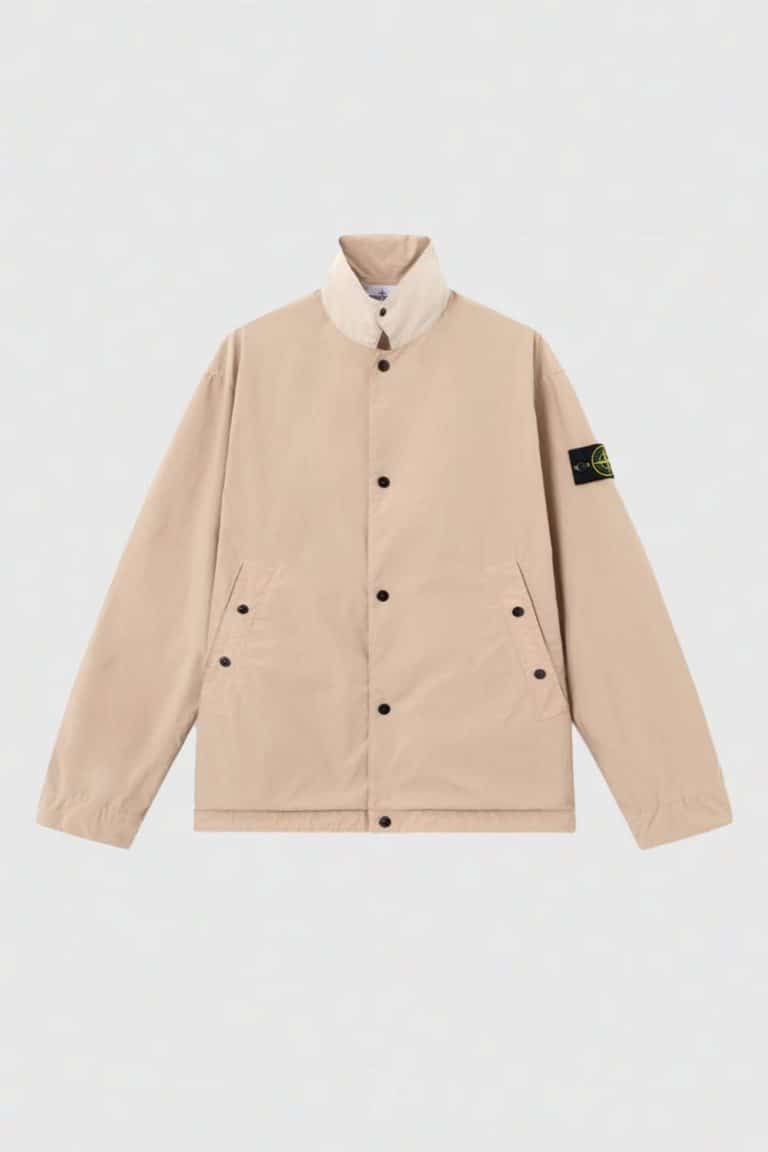 Stretch Overshirt Sand Color 1
